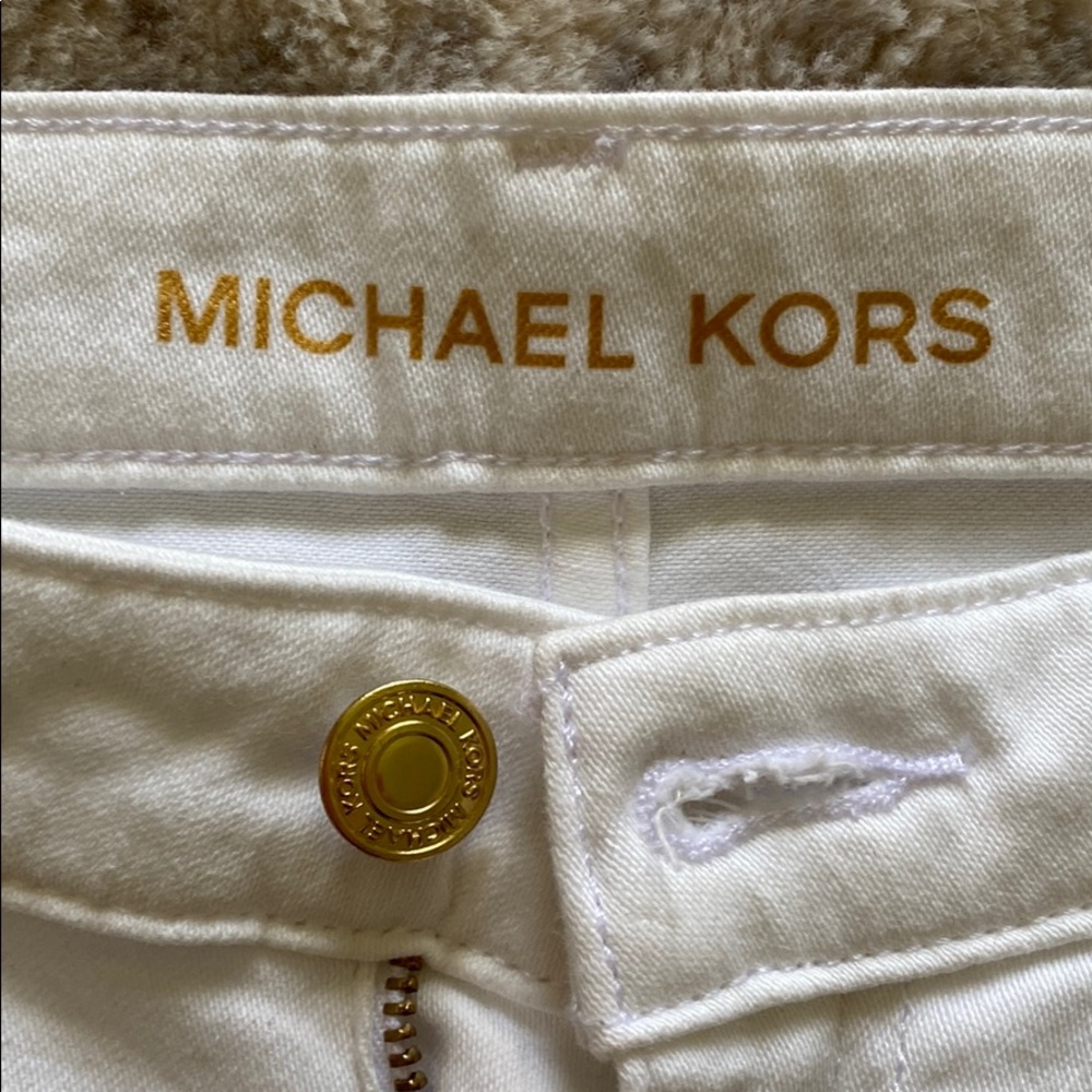 Michael Kors White cropped jeans